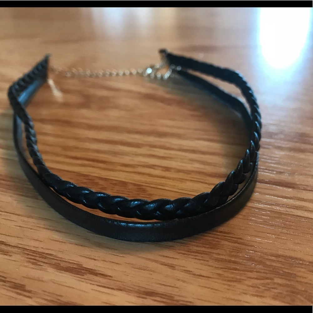 Mock Leather Choker